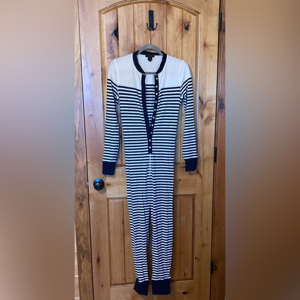 JCrew striped union suit. Size small, good condition, only worn a few times.